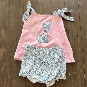 NWOT Pink and Blue Bunny Outfit